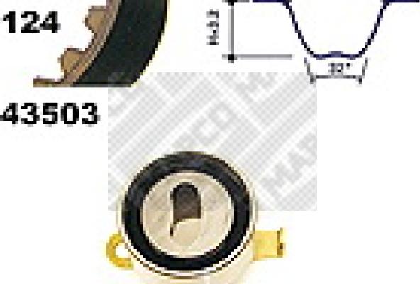 Mapco 23503 - Timing Belt Set autospares.lv