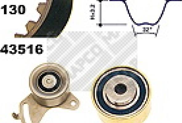 Mapco 23516 - Timing Belt Set autospares.lv