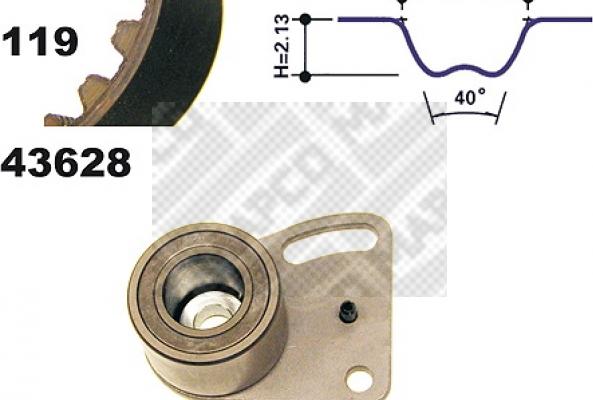 Mapco 23628 - Timing Belt Set autospares.lv
