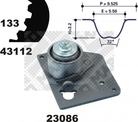 Mapco 23103 - Timing Belt Set autospares.lv