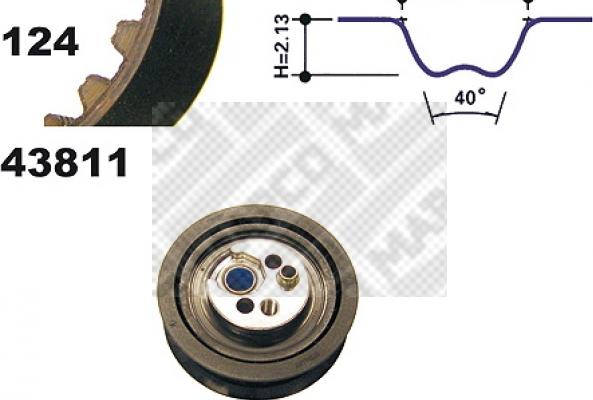 Mapco 23811 - Timing Belt Set autospares.lv