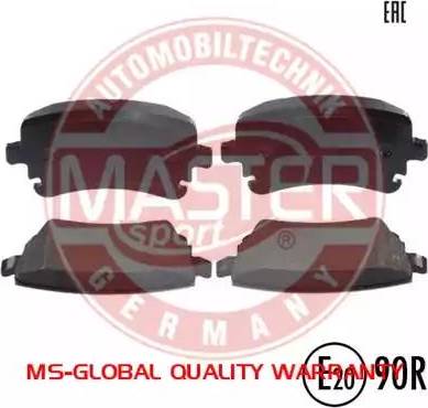 MASTER-SPORT GERMANY 13046028882-SET-MS - Brake Pad Set, disc brake autospares.lv