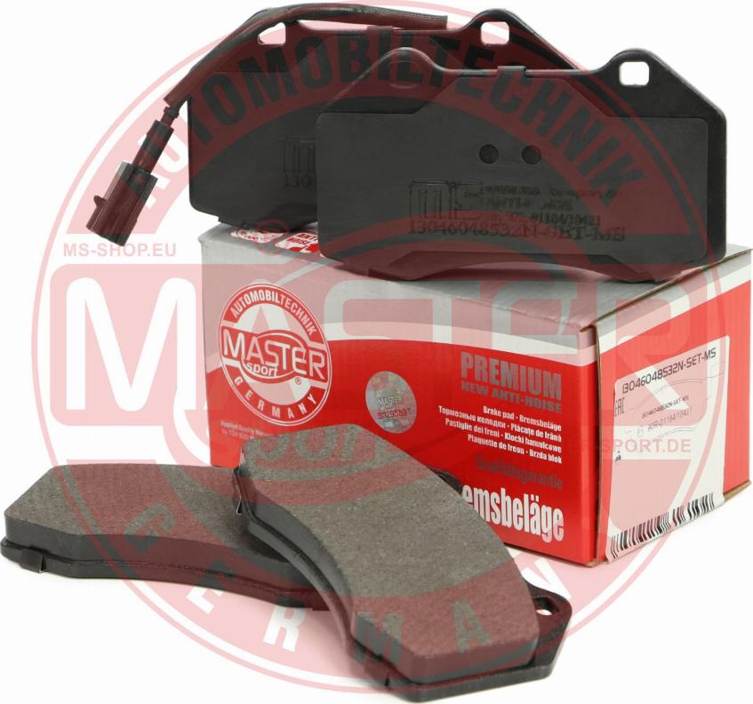 MASTER-SPORT GERMANY 13046048532N-SET-MS - Brake Pad Set, disc brake autospares.lv