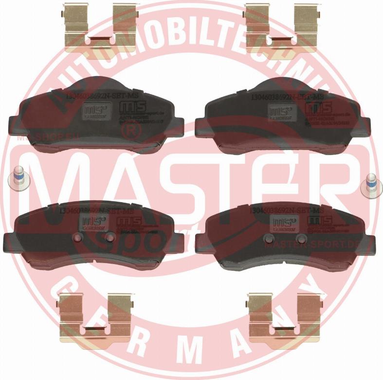 MASTER-SPORT GERMANY 13046038692N-SET-MS - Brake Pad Set, disc brake autospares.lv