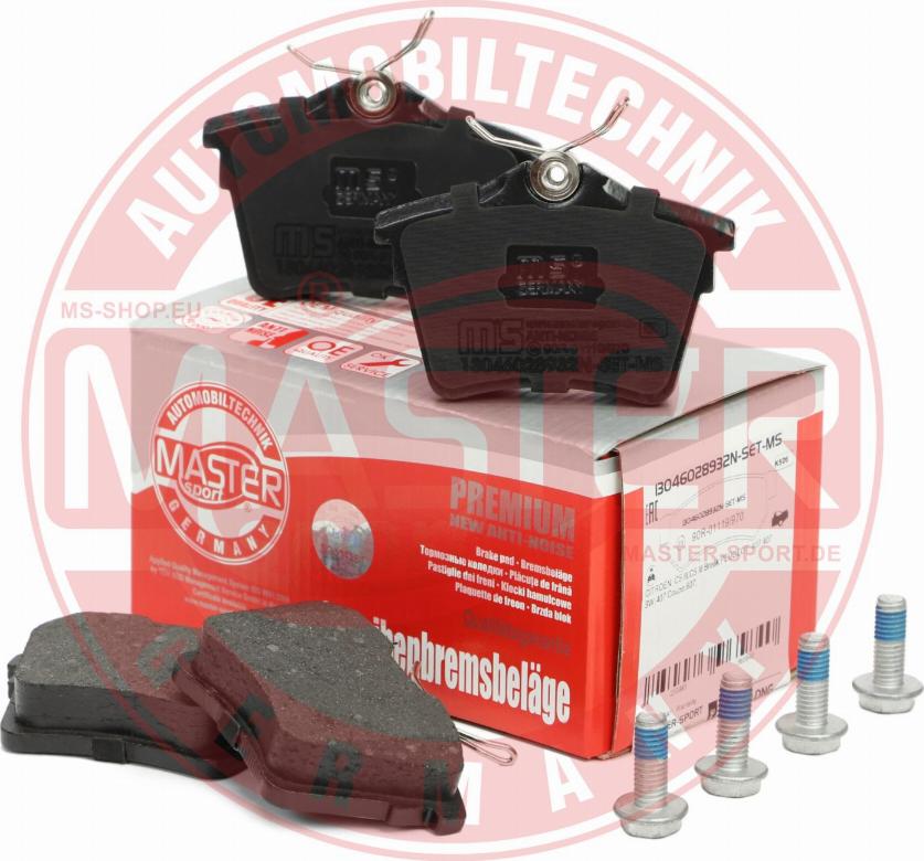 MASTER-SPORT GERMANY 13046028932N-SET-MS - Brake Pad Set, disc brake autospares.lv