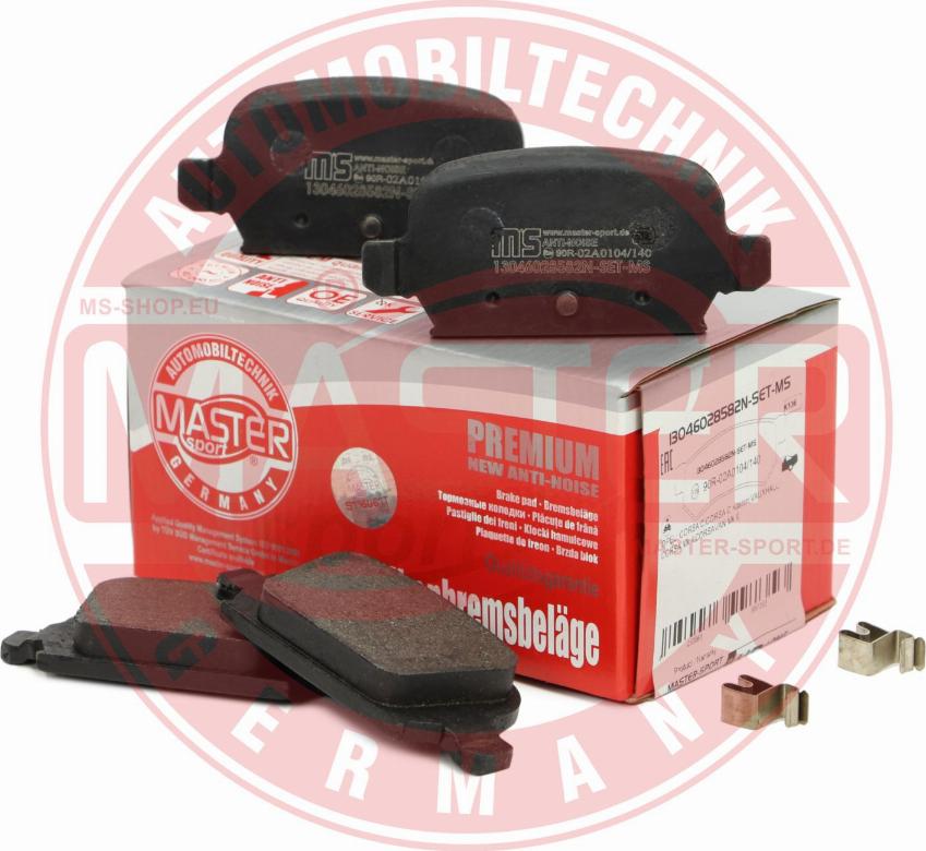 MASTER-SPORT GERMANY 13046028582N-SET-MS - Brake Pad Set, disc brake autospares.lv