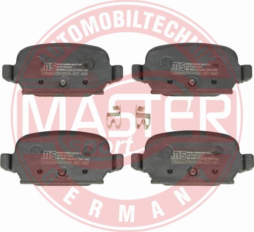 MASTER-SPORT GERMANY 13046028582N-SET-MS - Brake Pad Set, disc brake autospares.lv