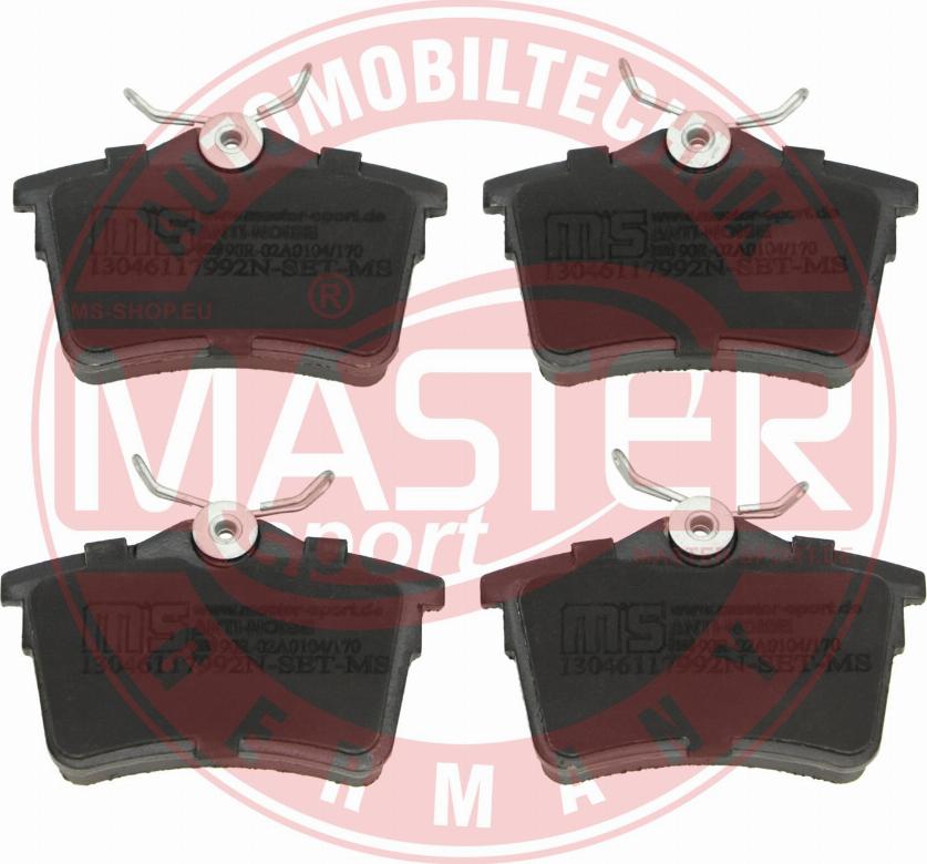 MASTER-SPORT GERMANY 13046117992N-SET-MS - Brake Pad Set, disc brake autospares.lv