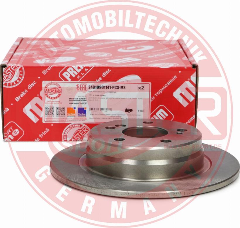 MASTER-SPORT GERMANY 24010901141-PCS-MS - Brake Disc autospares.lv