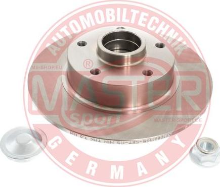 MASTER-SPORT GERMANY 2401080116B-PCS-MS - Brake Disc autospares.lv