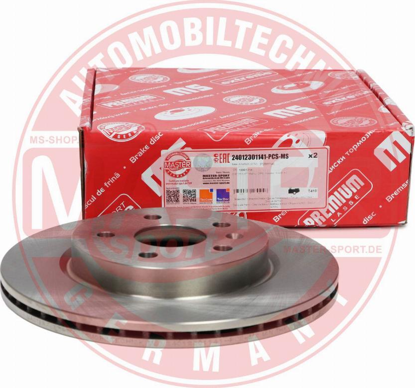 MASTER-SPORT GERMANY 24012301141-PCS-MS - Brake Disc autospares.lv