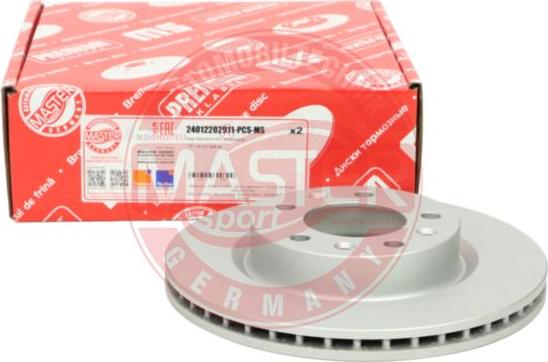 MASTER-SPORT GERMANY 24012202911-PCS-MS - Brake Disc autospares.lv