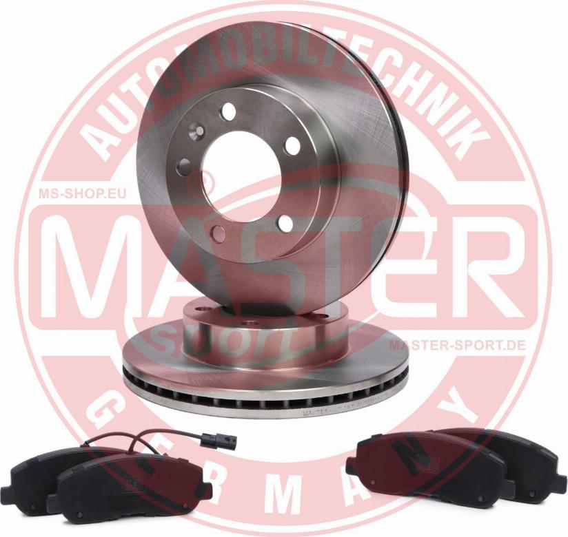 MASTER-SPORT GERMANY 202802520 - Brake Set, disc brakes autospares.lv