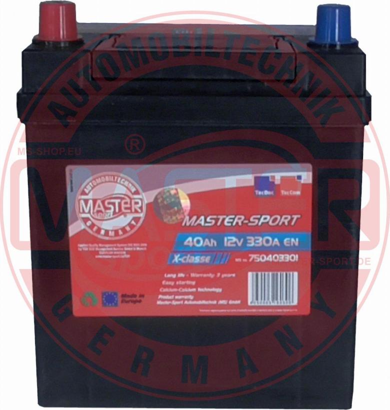 MASTER-SPORT GERMANY 750403301 - Starter Battery autospares.lv