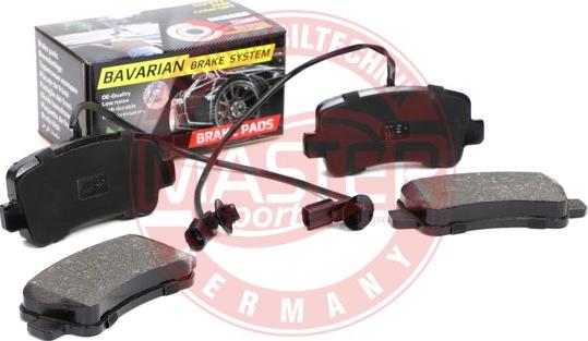 MASTER-SPORT GERMANY K6048582 - Brake Pad Set, disc brake autospares.lv