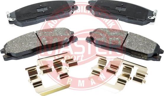 MASTER-SPORT GERMANY K6058322 - Brake Pad Set, disc brake autospares.lv