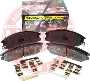 MASTER-SPORT GERMANY K6058322 - Brake Pad Set, disc brake autospares.lv