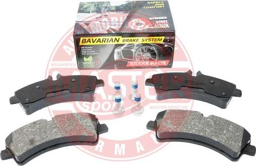 MASTER-SPORT GERMANY K6038422 - Brake Pad Set, disc brake autospares.lv