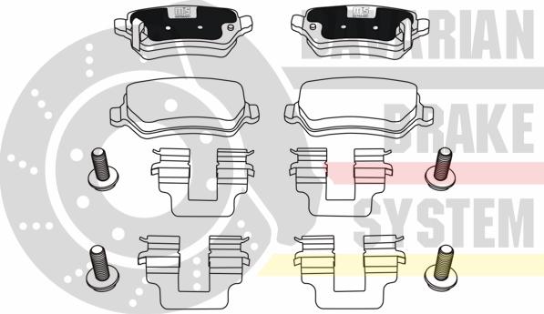 MASTER-SPORT GERMANY K6028682 - Brake Pad Set, disc brake autospares.lv