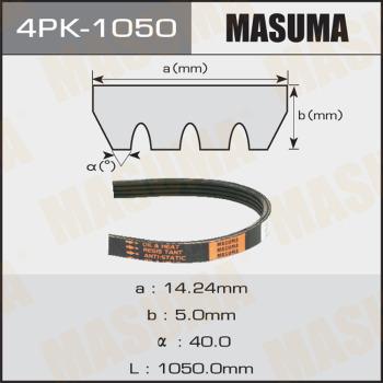 MASUMA 4PK-1050 - V-Ribbed Belt autospares.lv