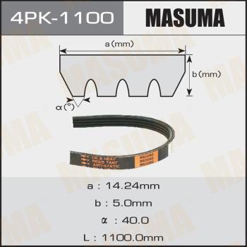 MASUMA 4PK1100 - V-Ribbed Belt autospares.lv