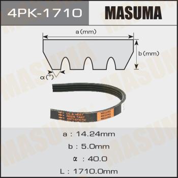 MASUMA 4PK-1710 - V-Ribbed Belt autospares.lv