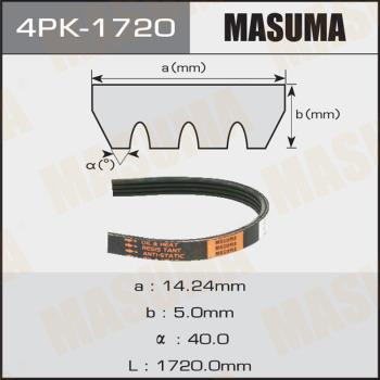 MASUMA 4PK-1720 - V-Ribbed Belt autospares.lv