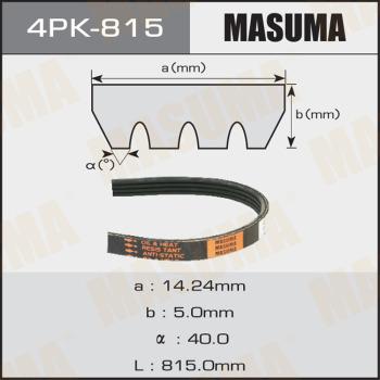 MASUMA 4PK815 - V-Ribbed Belt autospares.lv