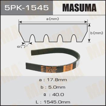 MASUMA 5PK-1545 - V-Ribbed Belt autospares.lv