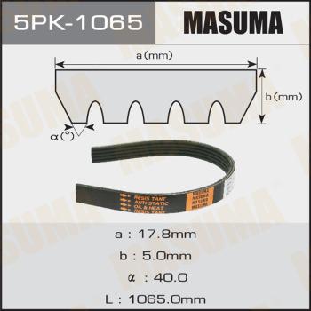 MASUMA 5PK1065 - V-Ribbed Belt autospares.lv