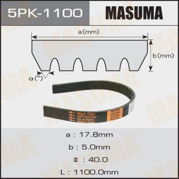 MASUMA 5PK-1100 - V-Ribbed Belt autospares.lv