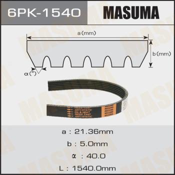MASUMA 6PK1540 - V-Ribbed Belt autospares.lv
