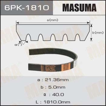 MASUMA 6PK1810 - V-Ribbed Belt autospares.lv