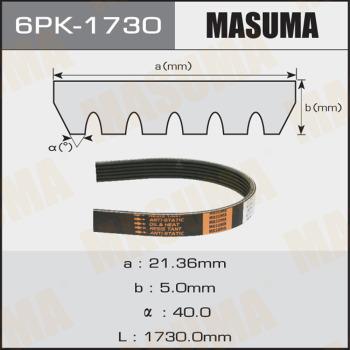 MASUMA 6PK1730 - V-Ribbed Belt autospares.lv