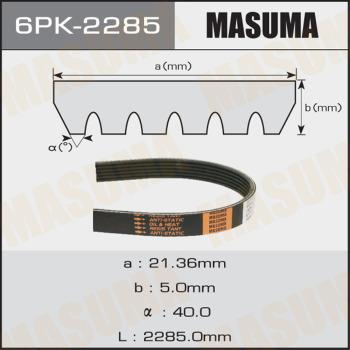 MASUMA 6PK2285 - V-Ribbed Belt autospares.lv