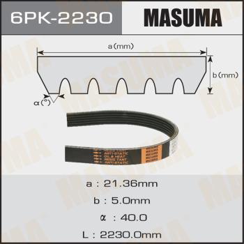 MASUMA 6PK2230 - V-Ribbed Belt autospares.lv