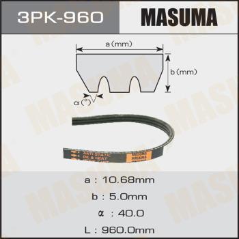 MASUMA 3PK960 - V-Ribbed Belt autospares.lv