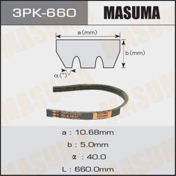 MASUMA 3PK-660 - V-Ribbed Belt autospares.lv