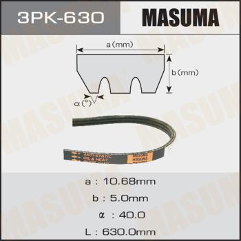 MASUMA 3PK630 - V-Ribbed Belt autospares.lv