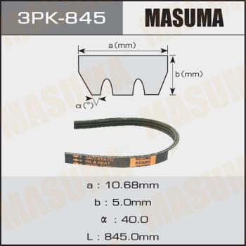 MASUMA 3PK845 - V-Ribbed Belt autospares.lv