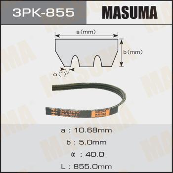 MASUMA 3PK855 - V-Ribbed Belt autospares.lv