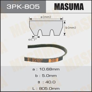 MASUMA 3PK805 - V-Ribbed Belt autospares.lv