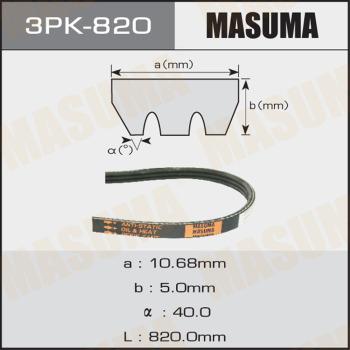 MASUMA 3PK820 - V-Ribbed Belt autospares.lv