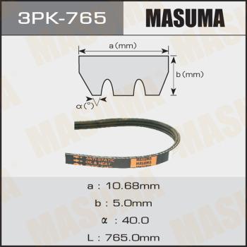 MASUMA 3PK765 - V-Ribbed Belt autospares.lv