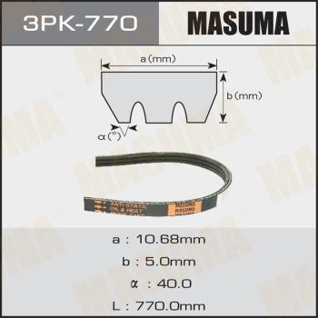 MASUMA 3PK770 - V-Ribbed Belt autospares.lv