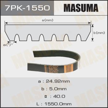 MASUMA 7PK1550 - V-Ribbed Belt autospares.lv