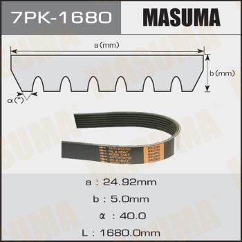 MASUMA 7PK-1680 - V-Ribbed Belt autospares.lv