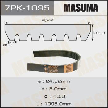 MASUMA 7PK-1095 - V-Ribbed Belt autospares.lv