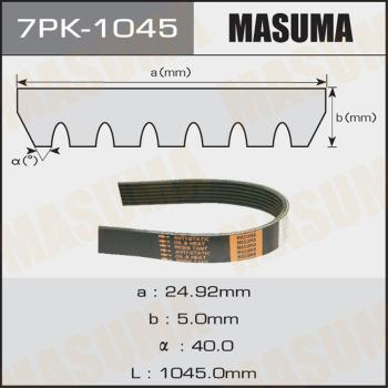 MASUMA 7PK-1045 - V-Ribbed Belt autospares.lv