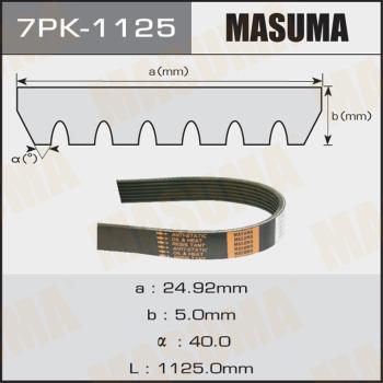 MASUMA 7PK-1125 - V-Ribbed Belt autospares.lv